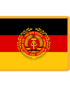 Flag: Regimental colours of NVA East Germany |  landscape flag | 1.35m² | 14.5sqft | 100x130cm | 40x50inch 