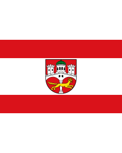 Flag: City of Remagen |  landscape flag | 1.35m² | 14.5sqft | 90x150cm | 3x5ft 