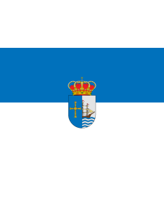 Flag: Ribadesella | Municipal de Ribadesella  Asturias |  landscape flag | 1.35m² | 14.5sqft | 90x150cm | 3x5ft 