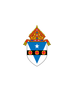 Flag: A representation of the flag of the Roman Catholic Archdiocese of Philadelphia in southeastern Pennsylvania |  landscape flag | 1.35m² | 14.5sqft | 90x150cm | 3x5ft 