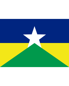 Flag: Rondônia |  landscape flag | 1.35m² | 14.5sqft | 90x150cm | 3x5ft 