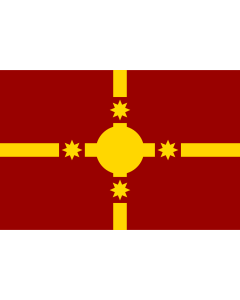 Flag: Rotuma  1987-1988 | The personal flag of the  King of Rotuma |  landscape flag | 1.35m² | 14.5sqft | 90x150cm | 3x5ft 