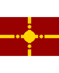 Flag: Rotuma  1987-1988 | The personal flag of the  King of Rotuma |  landscape flag | 1.35m² | 14.5sqft | 90x150cm | 3x5ft 
