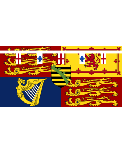 Flag: Royal Standard of Prince Arthur of Connaught |  landscape flag | 1.35m² | 14.5sqft | 80x160cm | 30x60inch 