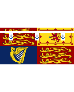 Flag: Royal Standard of Prince George, 1st Duke of Kent |  landscape flag | 1.35m² | 14.5sqft | 80x160cm | 30x60inch 