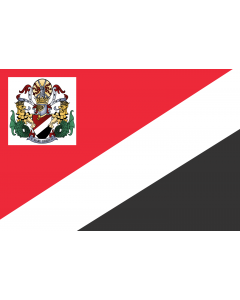 Flag: See about CoA blazoning [Expand] |  landscape flag | 1.35m² | 14.5sqft | 90x150cm | 3x5ft 