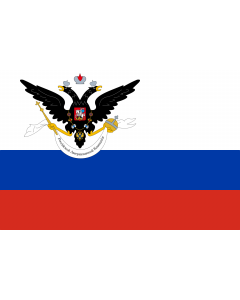 Flag: Russian-American Company  Alaska |  landscape flag | 1.35m² | 14.5sqft | 90x150cm | 3x5ft 