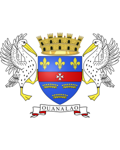 Flag: Saint Barthelemy | Saint-Barthélemy |  landscape flag | 1.35m² | 14.5sqft | 90x150cm | 3x5ft 