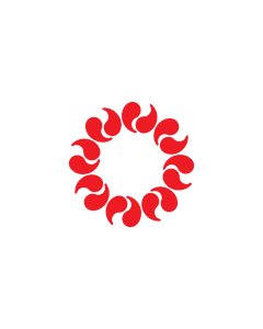 Flag: Saitama Prefecture |  landscape flag | 1.35m² | 14.5sqft | 90x150cm | 3x5ft 