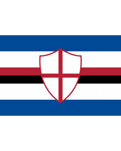 Flag: Sampdoria football club |  landscape flag | 1.35m² | 14.5sqft | 90x150cm | 3x5ft 