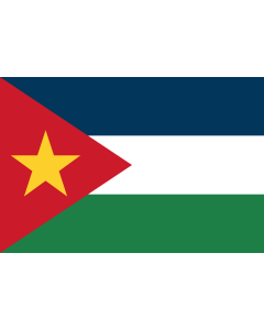 Flag: People s Democratic Republic of San Escobar |  landscape flag | 1.35m² | 14.5sqft | 90x150cm | 3x5ft 