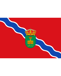 Flag: San Fernando de Henares | Municipio de San Fernando de Henares  Comunidad de Madrid |  landscape flag | 1.35m² | 14.5sqft | 90x150cm | 3x5ft 