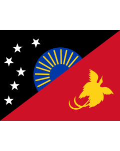 Flag: Papua New Guinean Provincial |  landscape flag | 1.35m² | 14.5sqft | 100x130cm | 40x50inch 