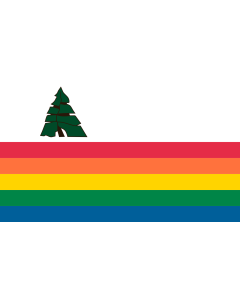 Drapeau: Santa Cruz County, California |  drapeau paysage | 6.7m² | 200x335cm 