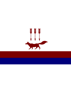 Flag: Saransk The original source is the Act #140 of Council of Deputies of the City District of Saransk Approved by the Council of Deputies of the City District of Saransk on September 10, 2008 |  landscape flag | 1.35m² | 14.5sqft | 90x150cm | 3x5ft 