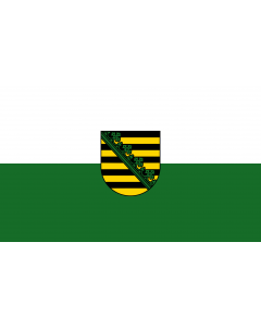 Flag: Saxony  state |  landscape flag | 1.35m² | 14.5sqft | 90x150cm | 3x5ft 