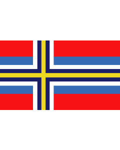Flag: Hypothetical flag of Scandinavia by Gidlof | Proposed  hypothetical  flag for Scandinavia |  landscape flag | 1.35m² | 14.5sqft | 90x150cm | 3x5ft 
