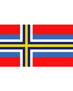 Flag: Hypothetical flag of Scandinavia by Gidlof | Proposed  hypothetical  flag for Scandinavia |  landscape flag | 1.35m² | 14.5sqft | 90x150cm | 3x5ft 