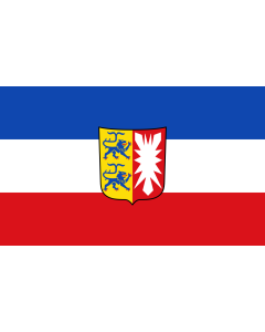 Flag: Schleswig-Holstein  state |  landscape flag | 1.35m² | 14.5sqft | 90x150cm | 3x5ft 