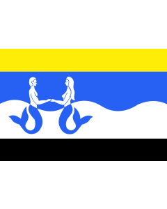 Flag: Schouwen-Duiveland vlag | Schouwen-Duiveland, Netherlands |  landscape flag | 1.35m² | 14.5sqft | 90x150cm | 3x5ft 