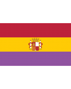 Flag: Second Spanish Republic |  landscape flag | 1.35m² | 14.5sqft | 90x150cm | 3x5ft 