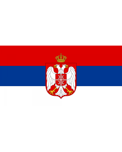 Flag: Unofficial Serbian flag seen during the anti-Milosevic protests in 2000 |  landscape flag | 1.35m² | 14.5sqft | 80x160cm | 30x60inch 