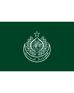 Flag: Sindh, province of Pakistan |  landscape flag | 1.35m² | 14.5sqft | 90x150cm | 3x5ft 