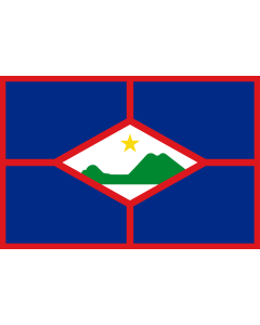Flag: Sint Eustatius |  landscape flag | 1.35m² | 14.5sqft | 90x150cm | 3x5ft 