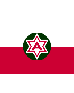 Flag: United States Sixth Army |  landscape flag | 1.35m² | 14.5sqft | 100x130cm | 40x50inch 