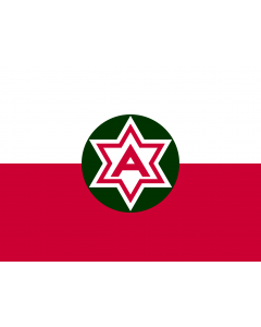 Flag: United States Sixth Army |  landscape flag | 1.35m² | 14.5sqft | 100x130cm | 40x50inch 