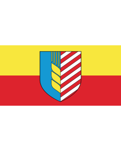 Flag: Soligorsk, Belarus |  landscape flag | 1.35m² | 14.5sqft | 80x160cm | 30x60inch 