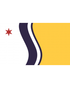 Flag: Town of South Bend, St |  landscape flag | 1.35m² | 14.5sqft | 90x150cm | 3x5ft 