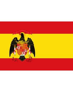 Flag: Spain  1977-1981 |  landscape flag | 1.35m² | 14.5sqft | 90x150cm | 3x5ft 