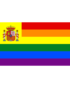 Bandera: Spain Gay |  bandera paisaje | 1.35m² | 90x150cm 