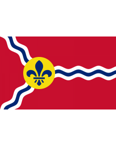 Flag: St. Louis, Missouri | City of St |  landscape flag | 1.35m² | 14.5sqft | 90x150cm | 3x5ft 