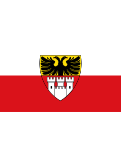 Flag: City of Duisburg |  landscape flag | 1.35m² | 14.5sqft | 90x150cm | 3x5ft 