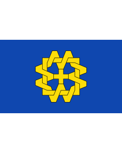 Flag: Stadt Willich | Stadt Willich  Der Stadt Willich ist ferner mit Urkunde des Regierungspräsidenten in Düsseldorf vom 14. Juni 1972 das Recht zur Führung eines Banners und einer Hißflagge verliehen worden |  landscape flag | 1.35m² | 14.5sqft | 90x150