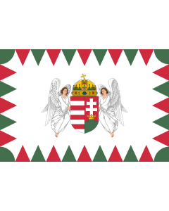 Flag: Standard of the President of the Republic of Hungary |  landscape flag | 1.35m² | 14.5sqft | 90x150cm | 3x5ft 