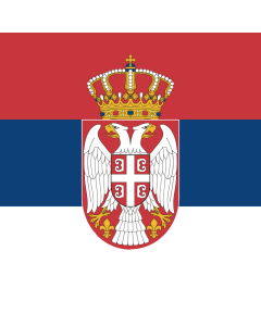 Flag: Standard of the Serbian Armed Forces  front |  1.35m² | 14.5sqft | 120x120cm | 45x45inch 