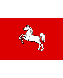 Flag: Short-lived German state of Hanover |  landscape flag | 1.35m² | 14.5sqft | 90x150cm | 3x5ft 