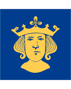 Flag: Municipality of Stockholm, Sweden |  1.35m² | 14.5sqft | 120x120cm | 45x45inch 