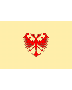 Flag: Serbian Empire, reconstruction | Serbian Empire  Byzantine design |  landscape flag | 1.35m² | 14.5sqft | 90x150cm | 3x5ft 