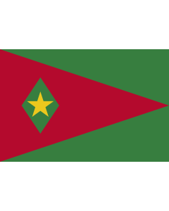 Flag: 1975 proposal for a flag of the Republic of Suriname |  landscape flag | 1.35m² | 14.5sqft | 90x150cm | 3x5ft 