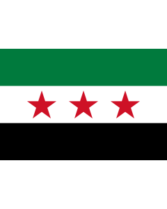 Flag: Syrin revolution |  landscape flag | 1.35m² | 14.5sqft | 90x150cm | 3x5ft 