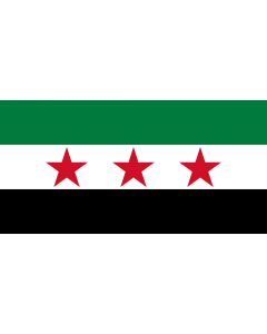 Flag: The Syrian Independence flag |  landscape flag | 1.35m² | 14.5sqft | 80x160cm | 30x60inch 