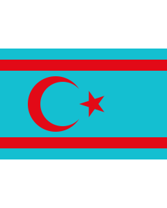 Flag: Syrian Turkmen |  landscape flag | 1.35m² | 14.5sqft | 90x150cm | 3x5ft 
