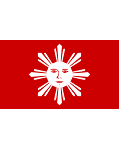 Flag: First version of the official flag of the Philippines |  landscape flag | 1.35m² | 14.5sqft | 90x150cm | 3x5ft 