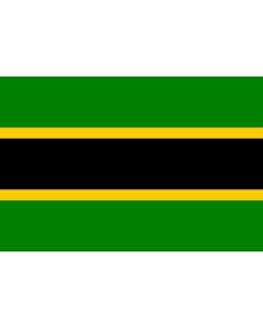 Flag: Republic of Tanganyika |  landscape flag | 1.35m² | 14.5sqft | 90x150cm | 3x5ft 
