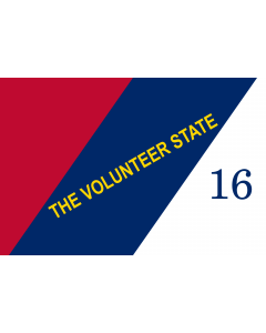 Flag: Tennessee 1897 | Tennessee, 1897-1905 | Tennessees fana, 1897-1905 | Státu Tennessee, 1897-1905 | Tennessees flag, 1897-1905 | Tennesseen osavaltion lippu, 1897-1905 | Tennesiae, MDCCCXCVII-MCMV | Tennessees flagga, 1897-1905 |  landscape flag | 1.3