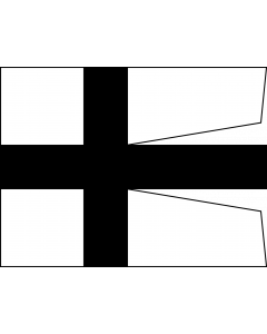 Flag: The Banner of the Order of Teutonic Knights |  landscape flag | 1.35m² | 14.5sqft | 100x130cm | 40x50inch 